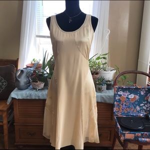 Vintage Ballinger Gold Silk Dress
